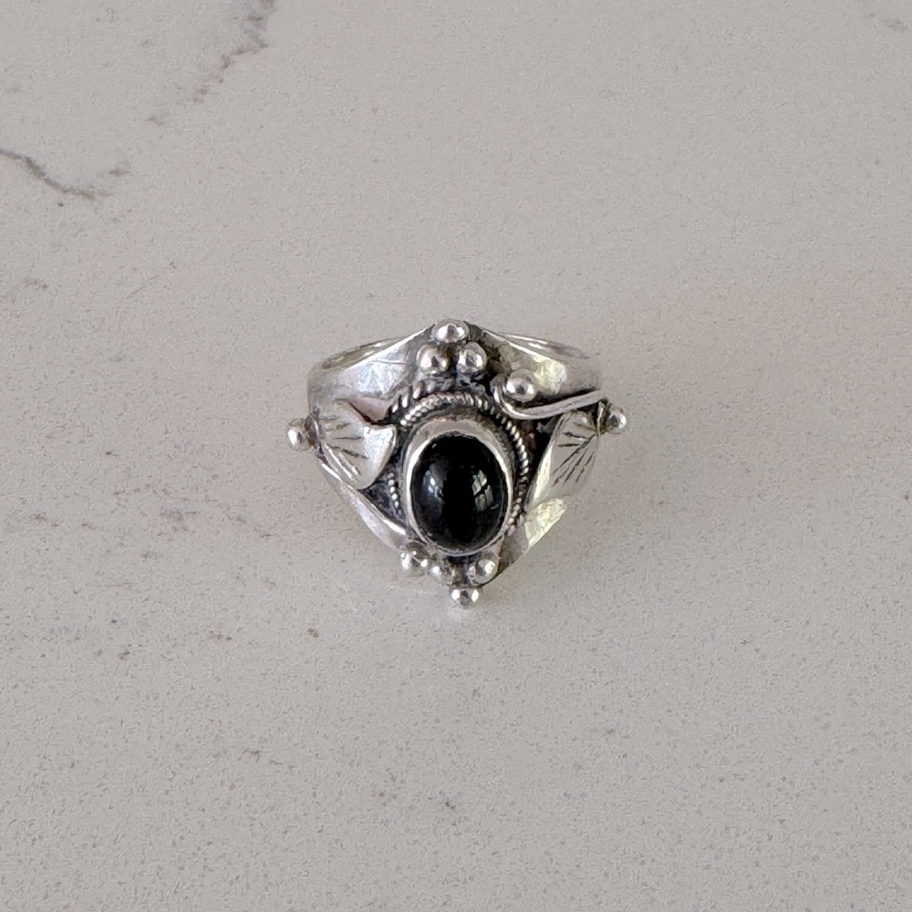 Sterling Silver Quartz Ring Size 7 1/4